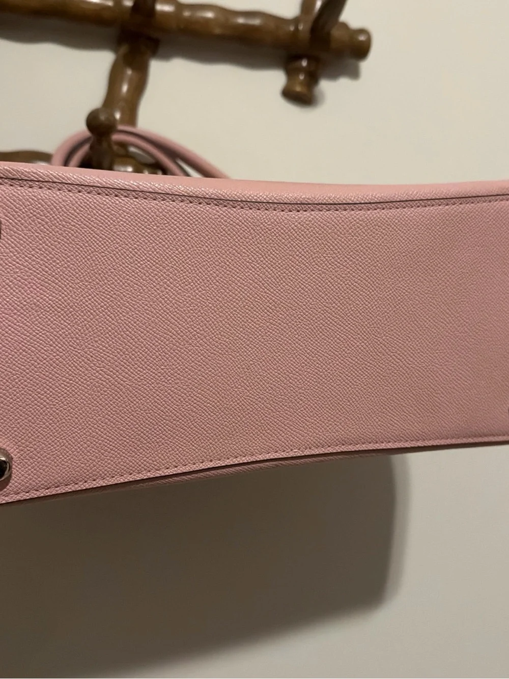 COACH Pink Leather Satchel with Silver Hardware